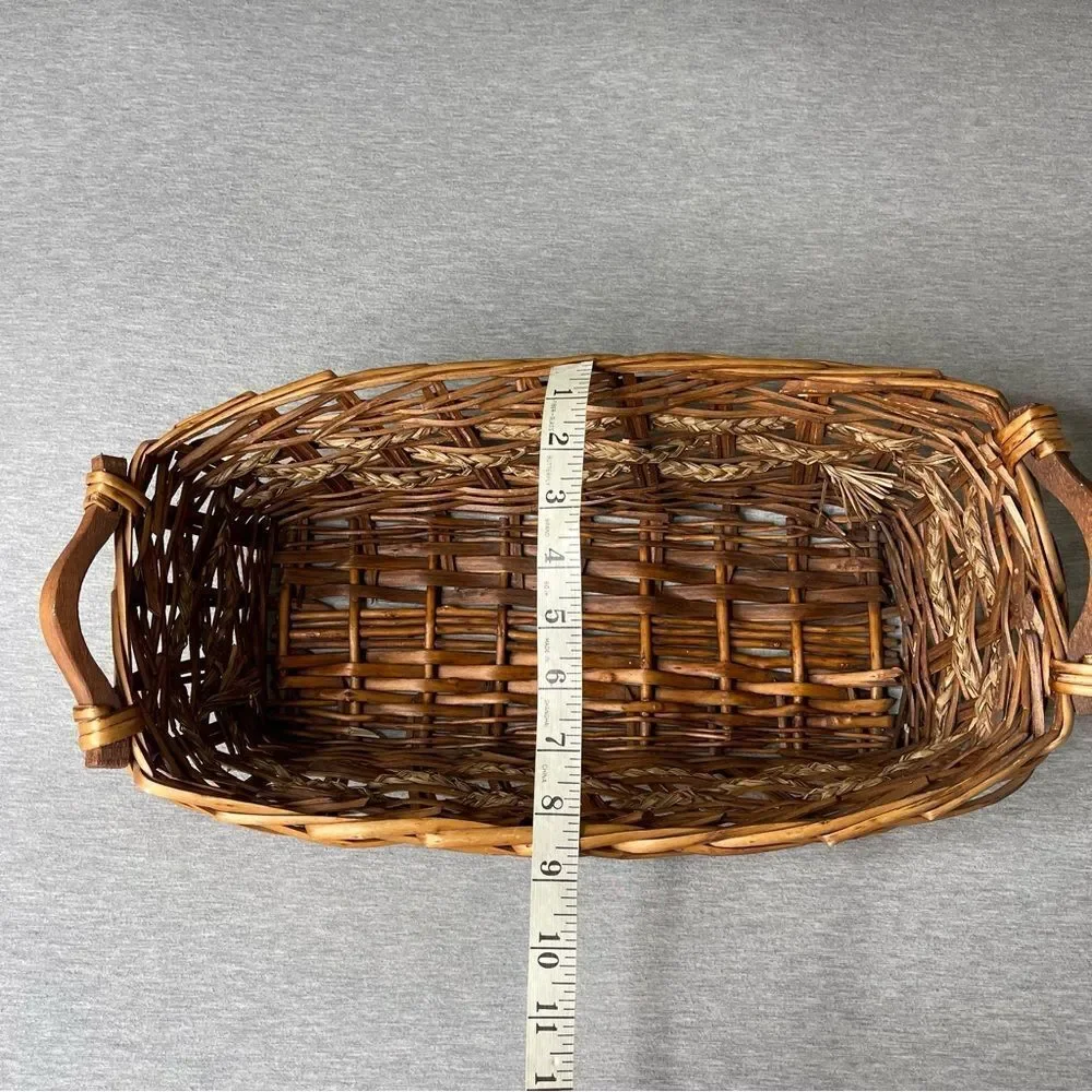Target 18”x9” Wicker Woven Long Storage Basket with Handles